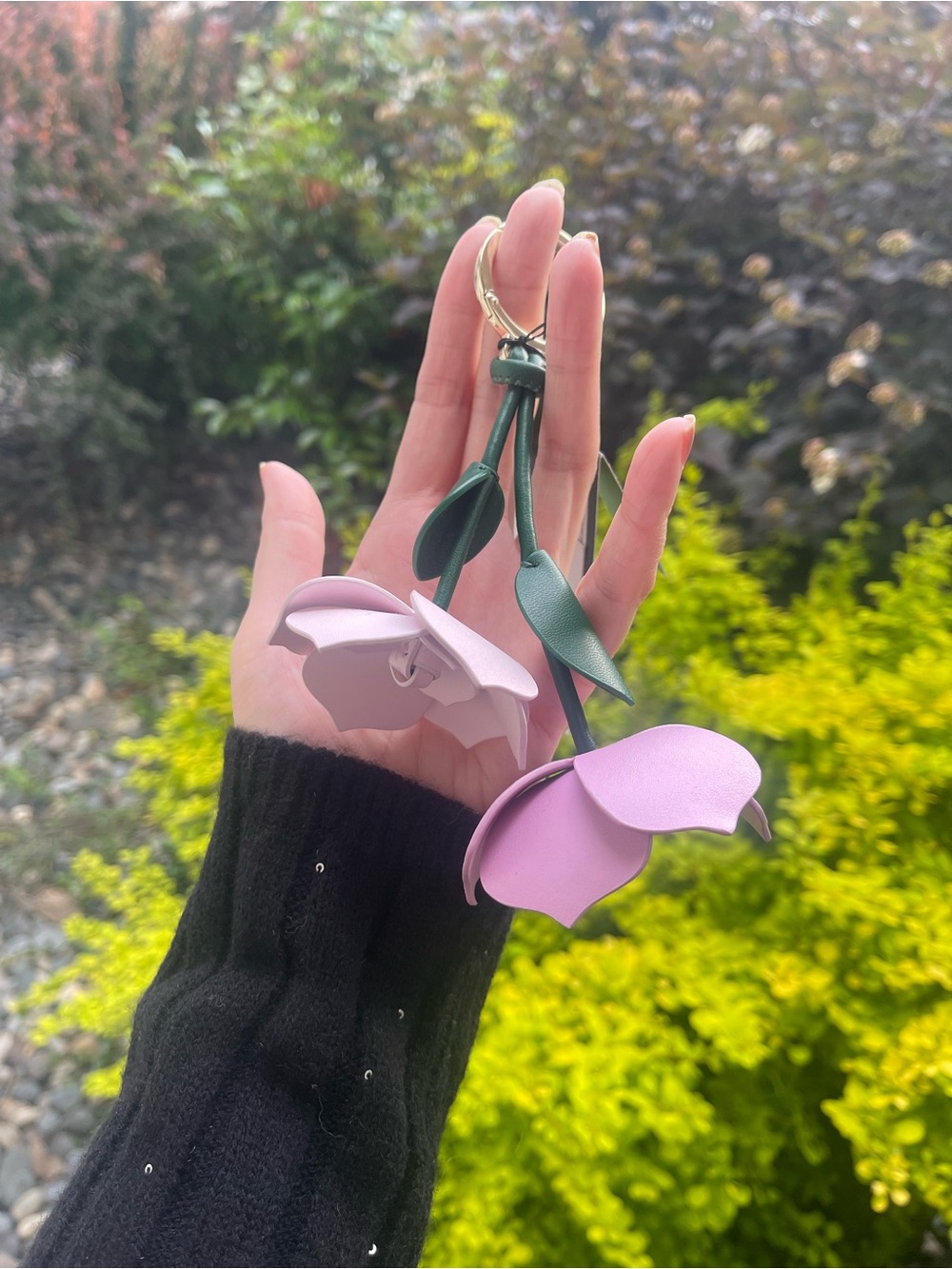 Kate Spade Pink and Green Floral Key Holder